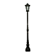 Tilburn Large Outdoor Domain Post Light Antique Bronze IP44 - 1000157