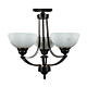 Houston 3 Light Semi-Flush Mount Bronze - 1000248