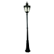 Wellington Large Outdoor Post Light Antique Black IP44 - 1000578