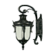 Wellington Large Outdoor Wall Light Antique Black IP44 - 1000582