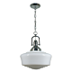 Paramount Chain Pendant Chrome With Moulins Glass - 1000700