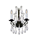 Salzburg 2 Light Crystal Wall Light Bronze - 1000800