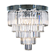 Celestial 6 Light Crystal Flush Mount Chrome - 1001096