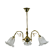 Victoriana 3 Light Brass Pendant With 5008 Frost Etched Glass - 3000320