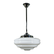 Single Rod Pendant Chrome With Chateau Opal Gloss Glass - 3010191