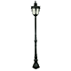 Wellington Large Outdoor Domain Post Light Antique Bronze IP44