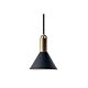 Sync Large Cone Pendant Black / Brass - LUX.SYNC.SUSPENSION.BRS + LUX.SYNC.CONE.L.BLK