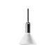 Sync Large Cone Pendant White / Nickel - LUX.SYNC.SUSPENSION.NKL + LUX.SYNC.CONE.L.WHT