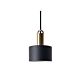 Sync Tube Pendant Black / Brass - LUX.SYNC.SUSPENSION.BRS + LUX.SYNC.TUBE.BLK