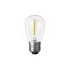 S14 3V DC LED 1W E27 Dimmable / Warm White - F127-S14-C-3V