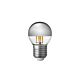 Filament Silver Crown Fancy Round LED 4W E27 Dimmable / Warm White - F427-G45-SC