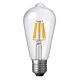 Filament ST64 12V~24V DC LED 6W E27 Dimmable / Warm White - F627-ST64-C-27K-12V