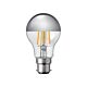 Filament Silver Crown GLS LED 9W B22 Dimmable / Warm White - F922-A60-SC