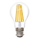 Filament 12V GLS LED 8W B22 Warm White - LGLC8WBCWW12V