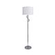 Rialto 1 Light Floor Lamp Chrome / White - LL-27-0141W