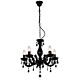 La Spezia 5 Light Chandelier Black - LL002CH005B