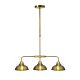 Manor 3 Light Pendant Weathered Brass - LL002PL017WB