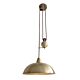 Jess 1 Light Rise & Fall Pendant Antique Brass - LL002PL041AB