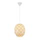 Melito 1 Light Pendant Small White - LL002PL057