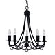 Zanzibar 5 Light Chandelier Black - LL002CH015B