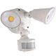 Defender 20W LED Twin Exterior Security Light With PIR Sensor White / Tri-Colour - MLXD3452WS