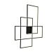 Multi Rectangle 72W LED Wall Light Matt Black / Warm White