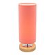 Brady Touch Table Lamp Peach with Natural Timber - A35211PCH