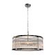 Canterbury 4 Light Round Pendant Large Solid Glass Rods & Chrome - CE2134CH