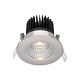 Gizmo Round 12W Fixed Dimmable LED Downlight - Brushed Chrome Frame / White LED - MD635S/5