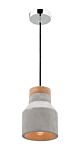 Moby Concrete Small Pendant Light With Timber - MG4031S