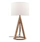 Vienna Table Lamp Natural Timber Tripod O-Ring - WT4901