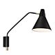 Brassy 1 Light Wall Light Black - 46301003