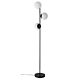 Lilly 3 Light Floor Lamp Black / Opal - 48613003