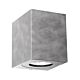 Canto Kubi 12W Up & Down LED Wall Pillar Light Galvanized / Warm White - 49711031