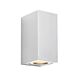 Canto Maxi Kubi GU10 240V Up & Down Wall Pillar Light White - 49731001