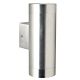 Tin Maxi 240V GU10 Up & Down Wall Pillar Light Stainless Steel - 21519934