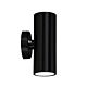 Varde 12W 240V LED Up/Down Wall Pillar Light Black / Cool White - LF7422BK