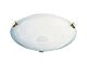 Remo 2 Light Alabaster Glass Ceiling Oyster Light Gold - OL41140GD