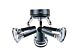 Hopper 3 Light Ceiling Fan Light Black - OL58148/3BK