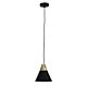 Trigo 1 Light Pendant Matt Black - OL67721BK