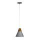 Trigo 1 Light Pendant Matt Grey - OL67721GY