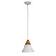 Trigo 1 Light Pendant Matt White - OL67721WH