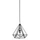 Lenox 1 Light Cage Pendant Black - OL67761BK