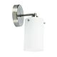 Zest 1 Light Opal Matt Wall Light Brushed Chrome - OL69217/1BC