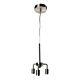 Single Drop 3 Light Ceiling Light Suspension Brushed Chrome - OL69243BC