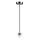 Parti 1 Light Adjustable Rod Ceiling Light Suspension Brushed Chrome - OL69251BC