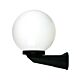 Galactic Opal Sphere Wall Light Medium Black - OL7025BK + OL7010/25OP