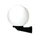 Galactic Opal Sphere Wall Light Large Black - OL7025BK + OL7010/30OP