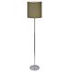 Zola 1 Light Floor Lamp Chrome / Taupe - OL90121TP