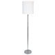 Zola 1 Light Floor Lamp Chrome / White - OL90121WH